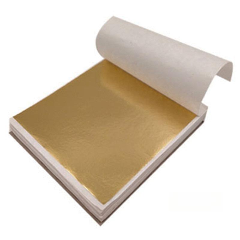 100 Sheets of Gold Foil Paper/Buddha Statues Various Colors Furniture Light Fixtures Handicrafts Decoration Color Aluminum Foil