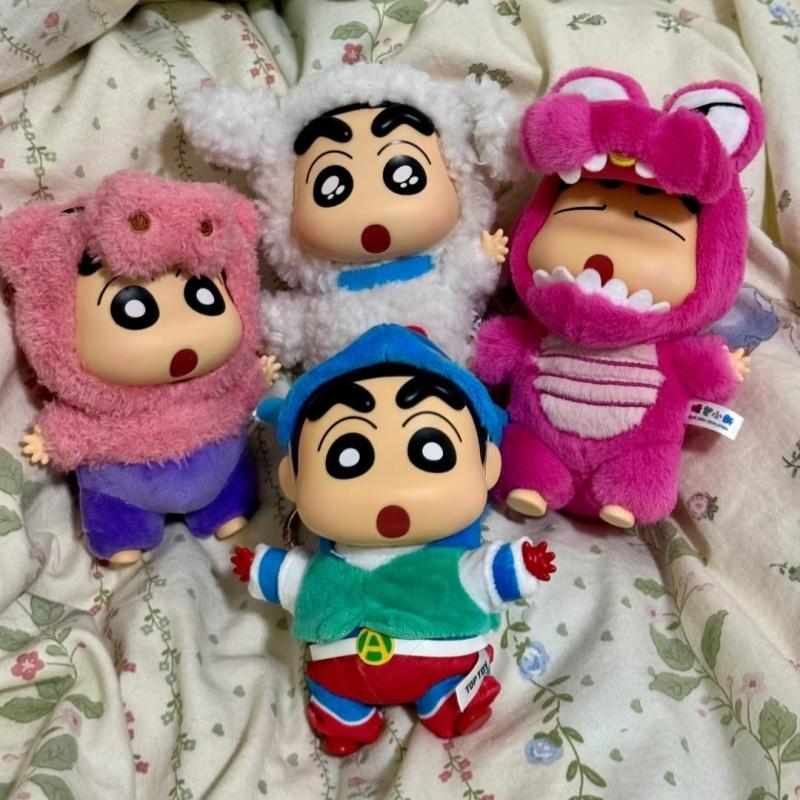 Original Crayon Shin-Chan Blind Box Costume Party Series Vinyl Doll Anime Action Figure Mystery Box Collection Model Toy Gift