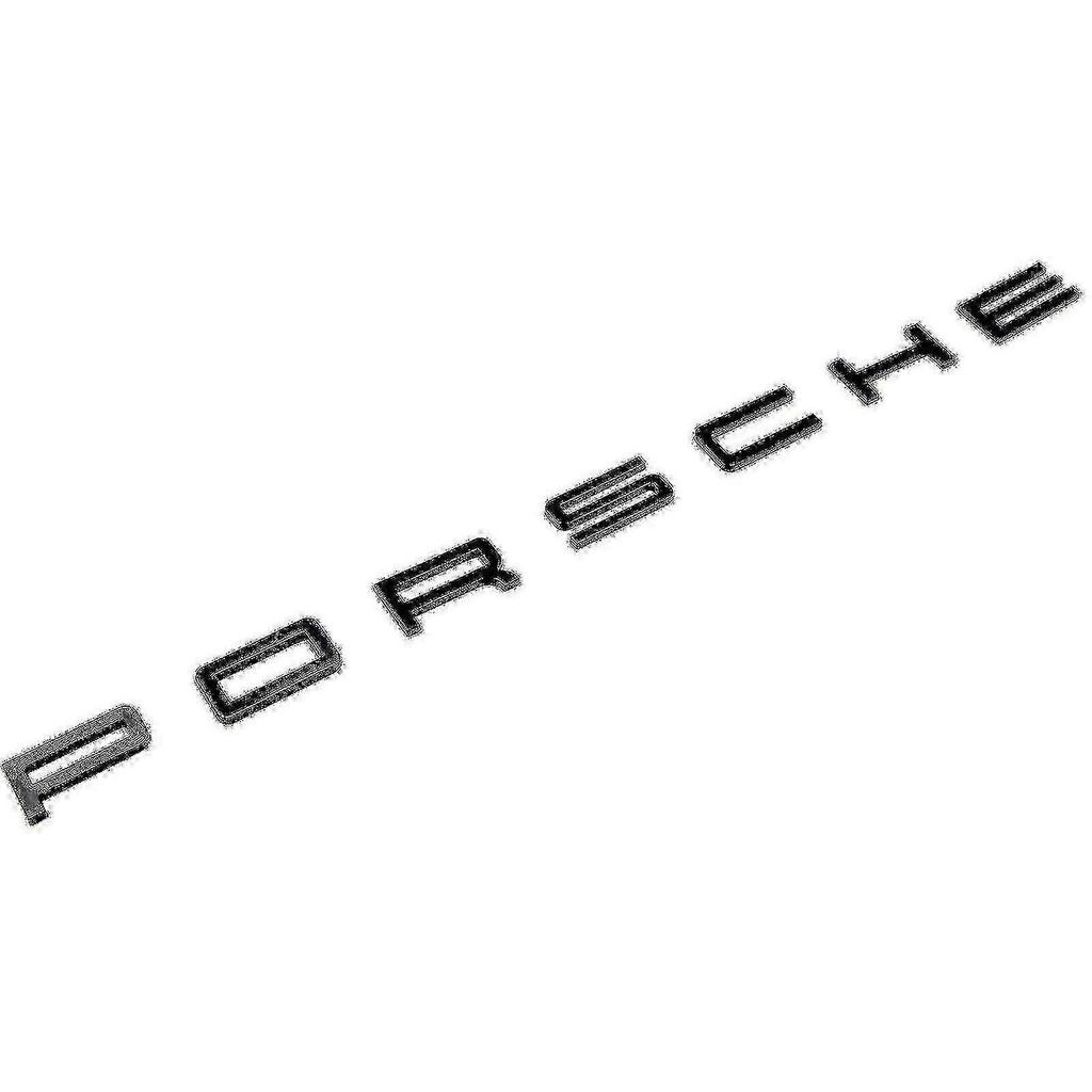 Insignia Emblema Letras Porsche Negro Brillante para Maletero Trasero 911 Carrera Cayenne Turbo Gt3