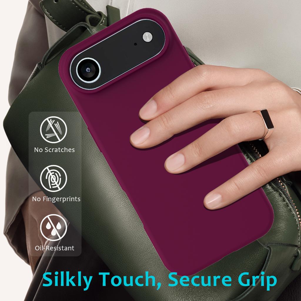 Jednoduchý tekutý silikonový kryt na telefon pro IPhone 17 Air 16 15 14 13 12 Pro Max 17Pro Nárazuvzdorný zadní kryt Shell Capa