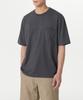 Musinsa Standard [Cooltandard] Relaxed Fit Crew Neck Pocket T-Shirt [Dark Gray]