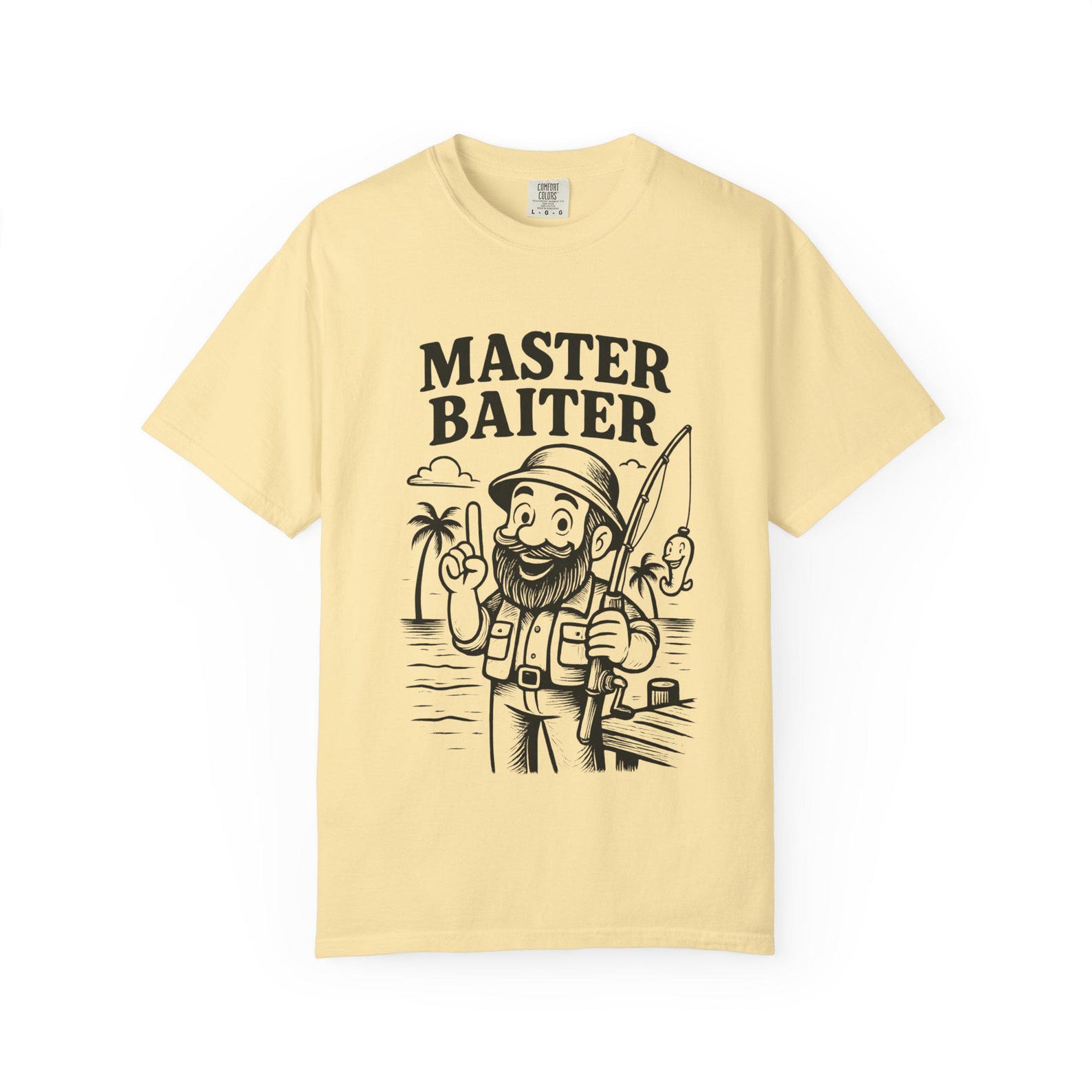 Master Baiter Funny Fishing T shirt: Humorous Fisherman Gift M