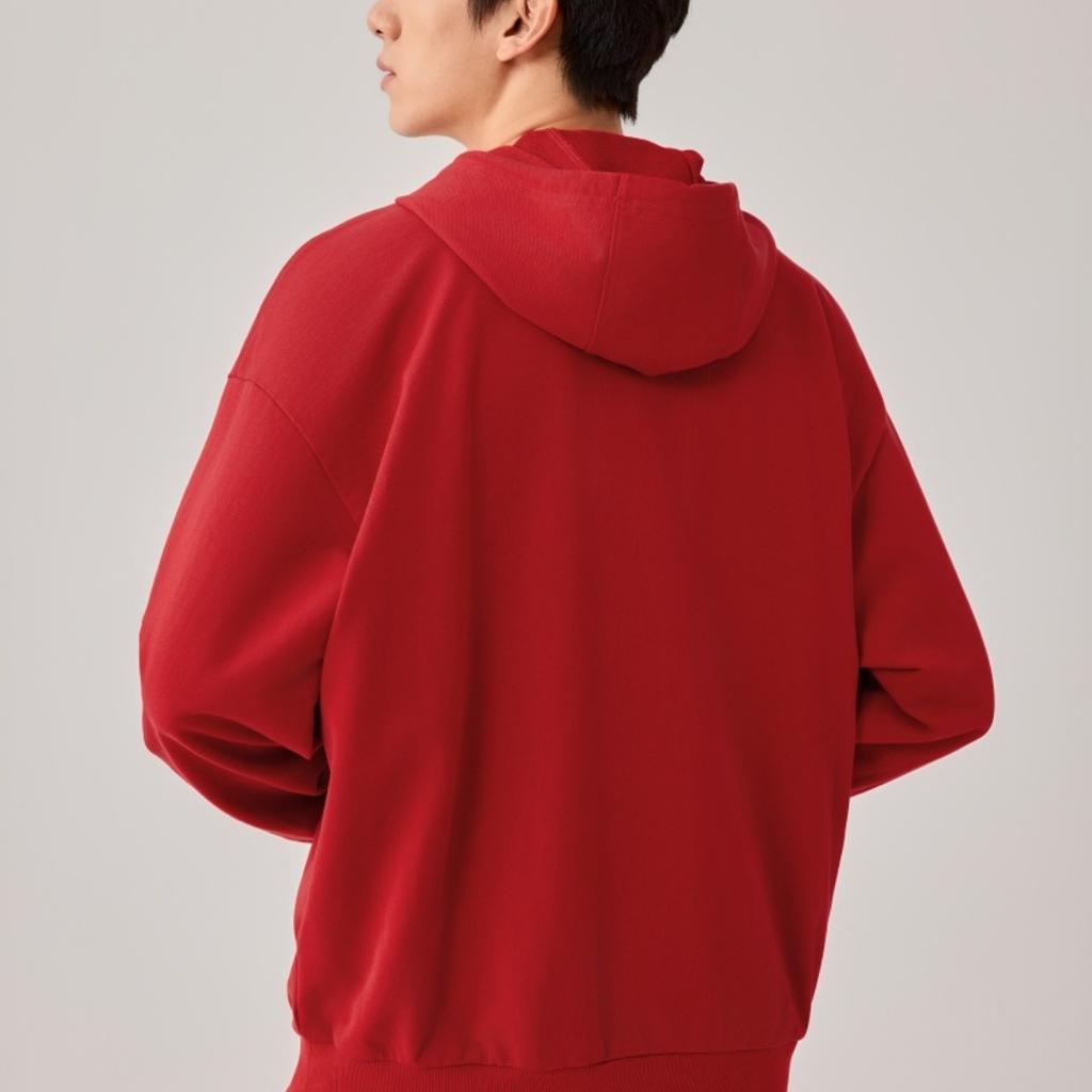 Skechers Soft Skin-Friendly Comfortable Hooded Casual Sweatshirt Unisex Sweatshirt Pale-Red L126U020-03LC