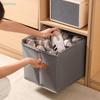 Fabric Foldable Shoe Organizer Box With Compartments, Dustproof, Moisture-proof, Washable Storage Box