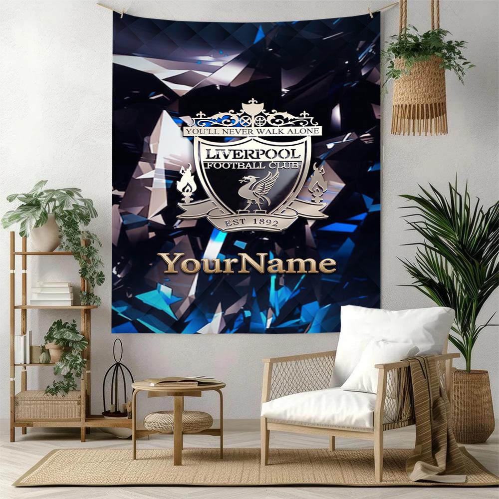 Liverpool Custom Your Name Wall Decor Tapestry Art For Pet Memorial Birthdaywedding Party Backdrop Family Gift