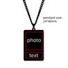 Jeshayuan Personalised Photo Necklace Custom Picture Engrave Text Necklace for Boy Girlfriend Pet Memorial Anniversary Gift