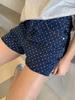 Yuyi Women's Retro Polka Dot Denim Shorts - 20% Off Seasonal Clearance