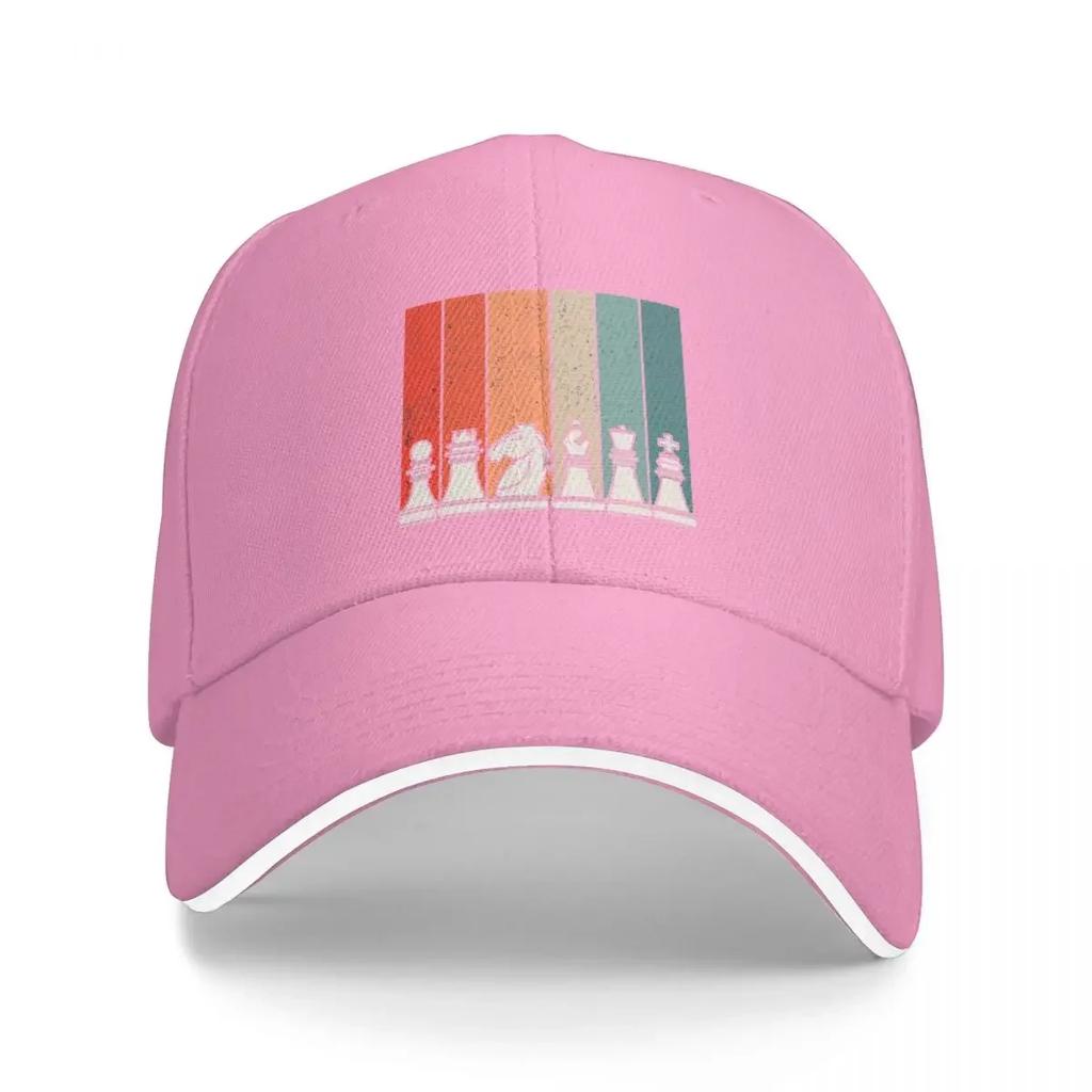 Retro chess Cap Baseball Cap sports caps Beach outing sun hat luxury woman hat Men's