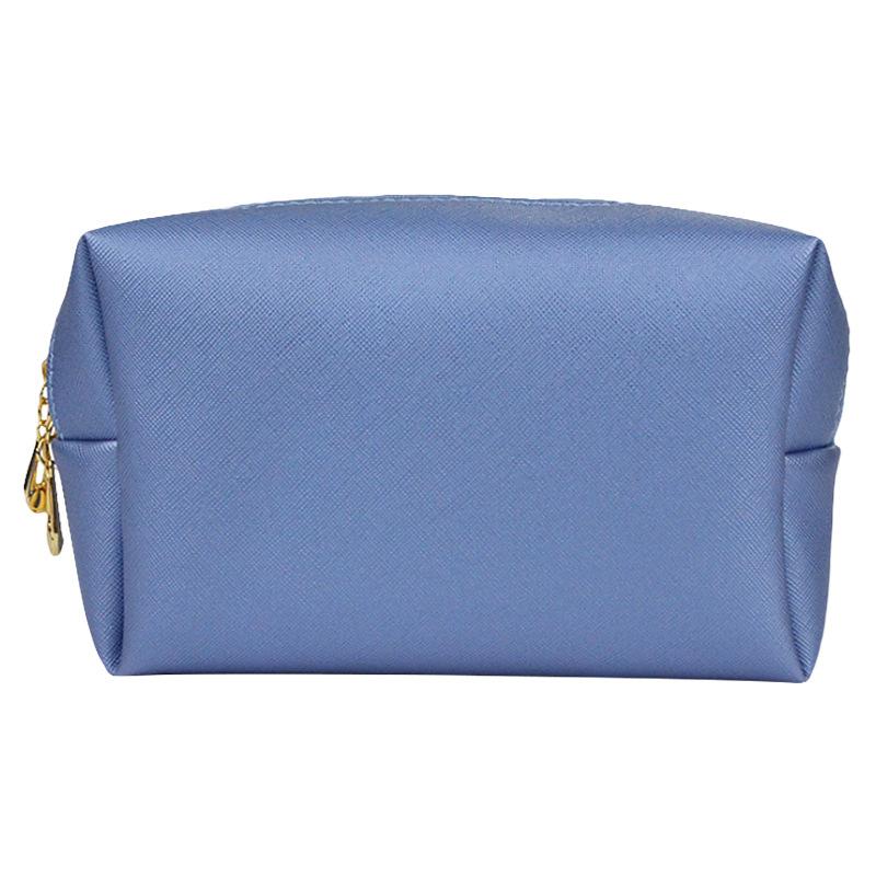 Cosmetic Bag Women Popular Product Pu Hand-Held Portable Square Waterproof Zipper Cute Travel Makeup Skincare Bag