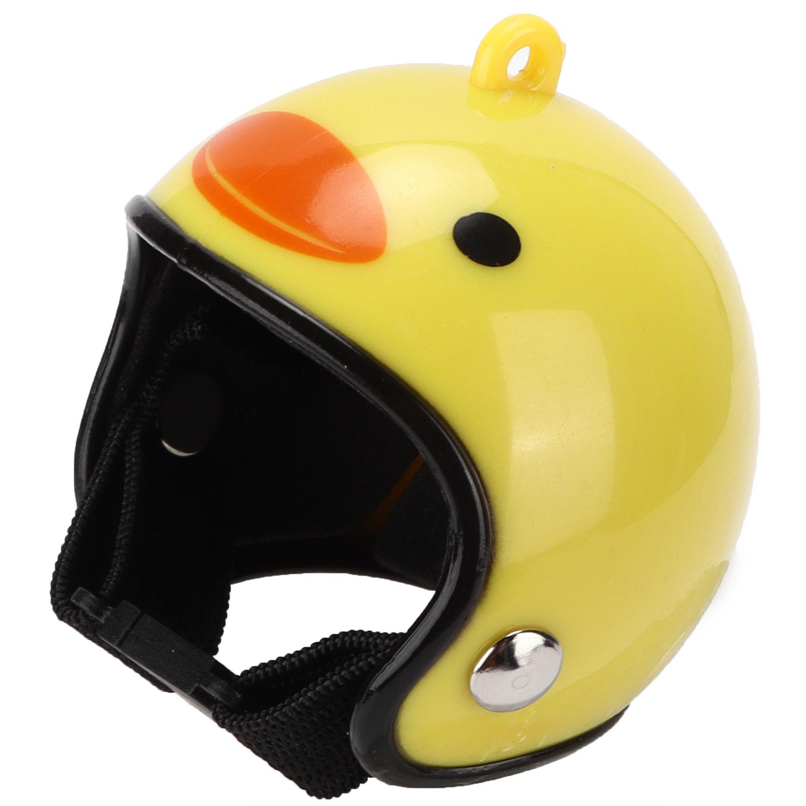 

Chicken Helmet Small Headwear Funny Pet Helmet Accessories for Small Chickens and BirdsYellow Duck