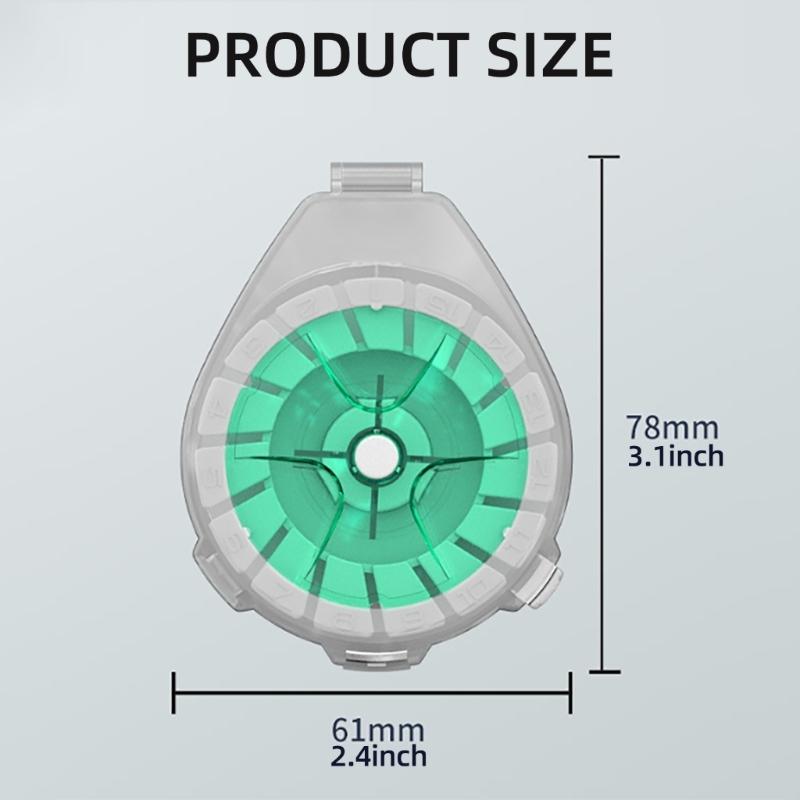 Portable Fishing Main Line Box Fishing Line Winding Board Box with AntiReversal Device Fishing Main Line Storage Box