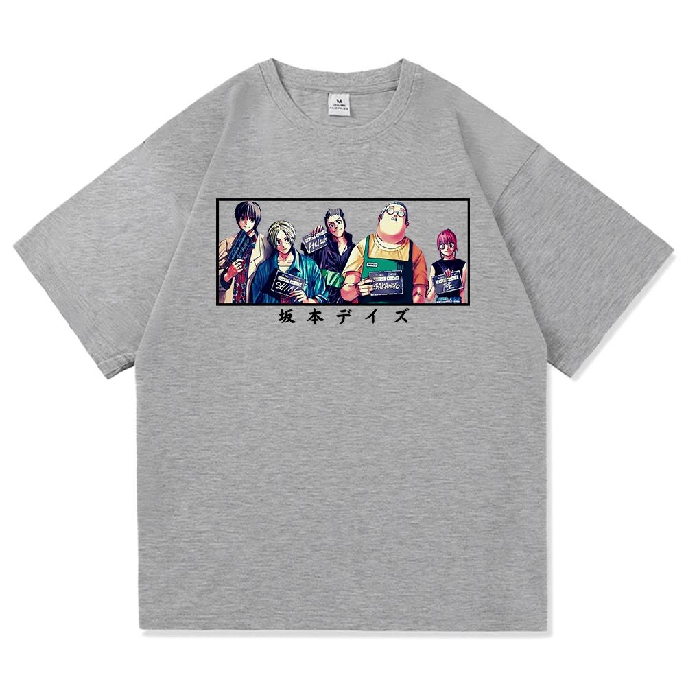 Summer 100% Cotton Comfortable Men's T-shirt Japanese Anime Pattern T-shirt Outdoor Leisure Loose Street T-shirt