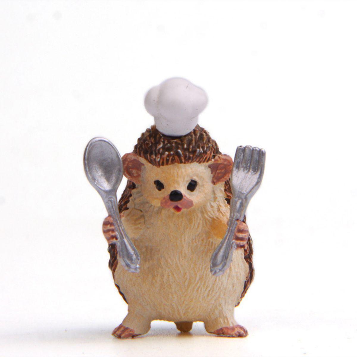 

Bonsai Statue Tiny Resin Decoration Hedgehog Miniature Animal Figurine Ornament D