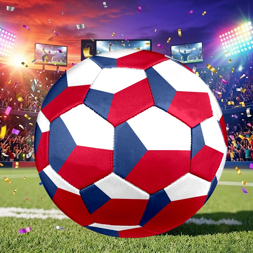 1pc 2026 Classic Flag Soccer Ball Size 5, Machine-stitched, Suitable for Practice Matches/tournament Training Sports, Lightweight and Durable. C7015