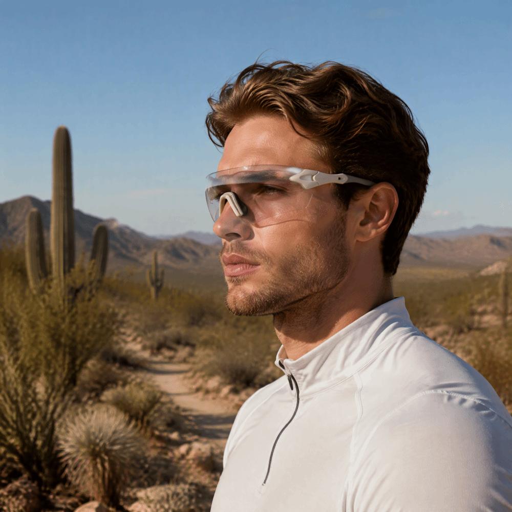 Anti-UV Sports Fashion Color Changing Sunglasses Smart Photosensitive Sunglasses Eye Protection