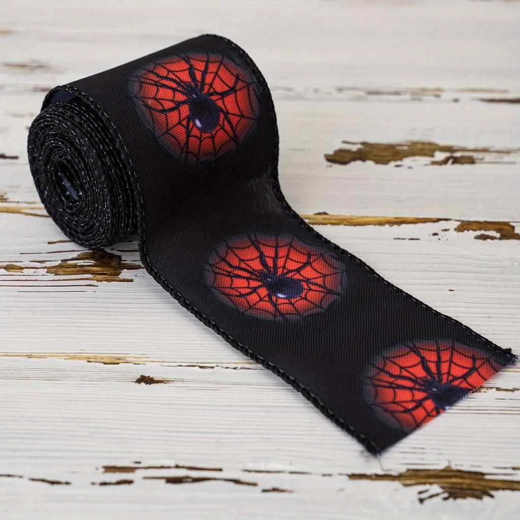 Colorful Halloween Pumpkin Spider Ribbon For Festive Decorations And Diy Crafts
