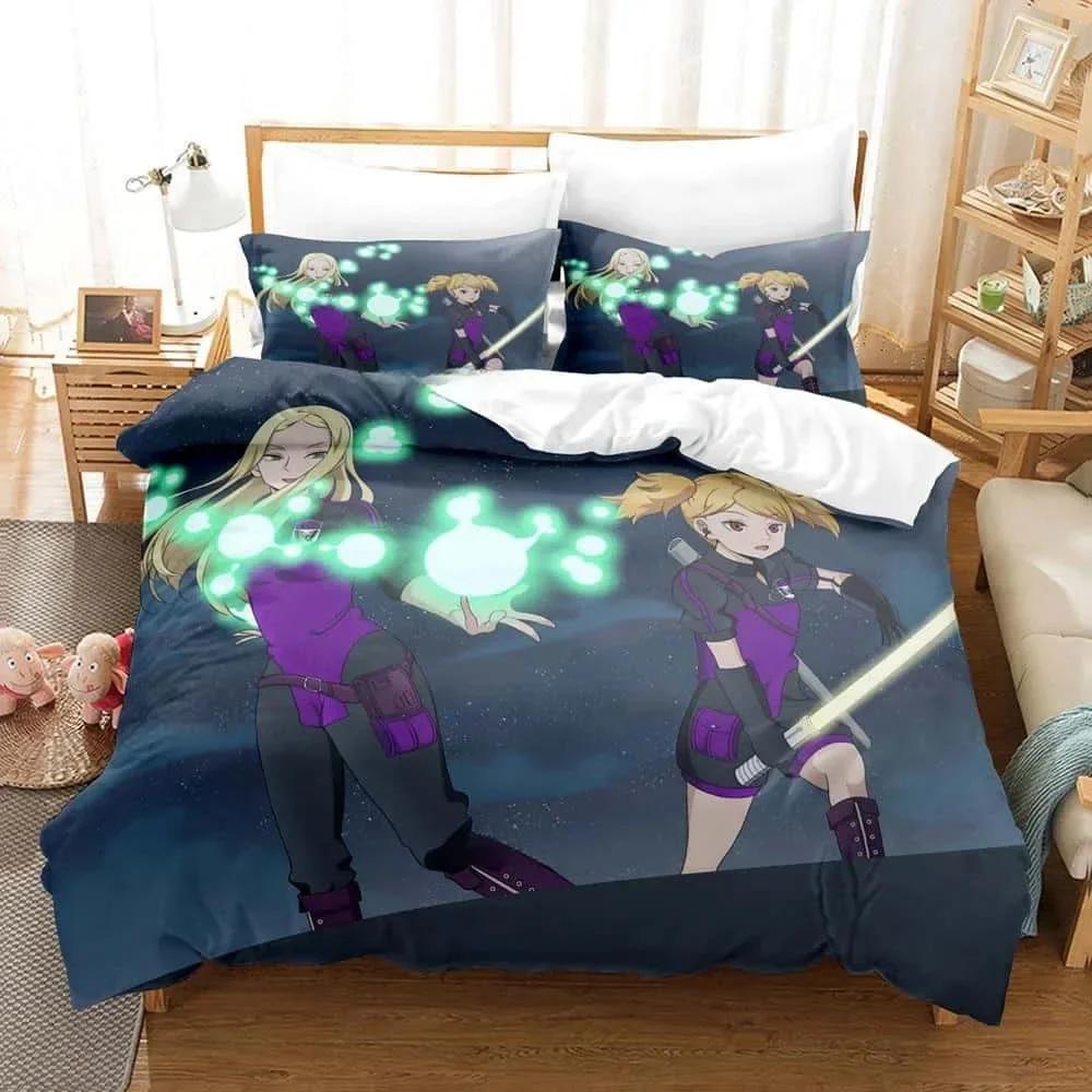 3D Anime World Trigger Bedding Set Printed With Pillowcase Bed Duvet Cover Soft Single Double Queen Super King Size Home Textile