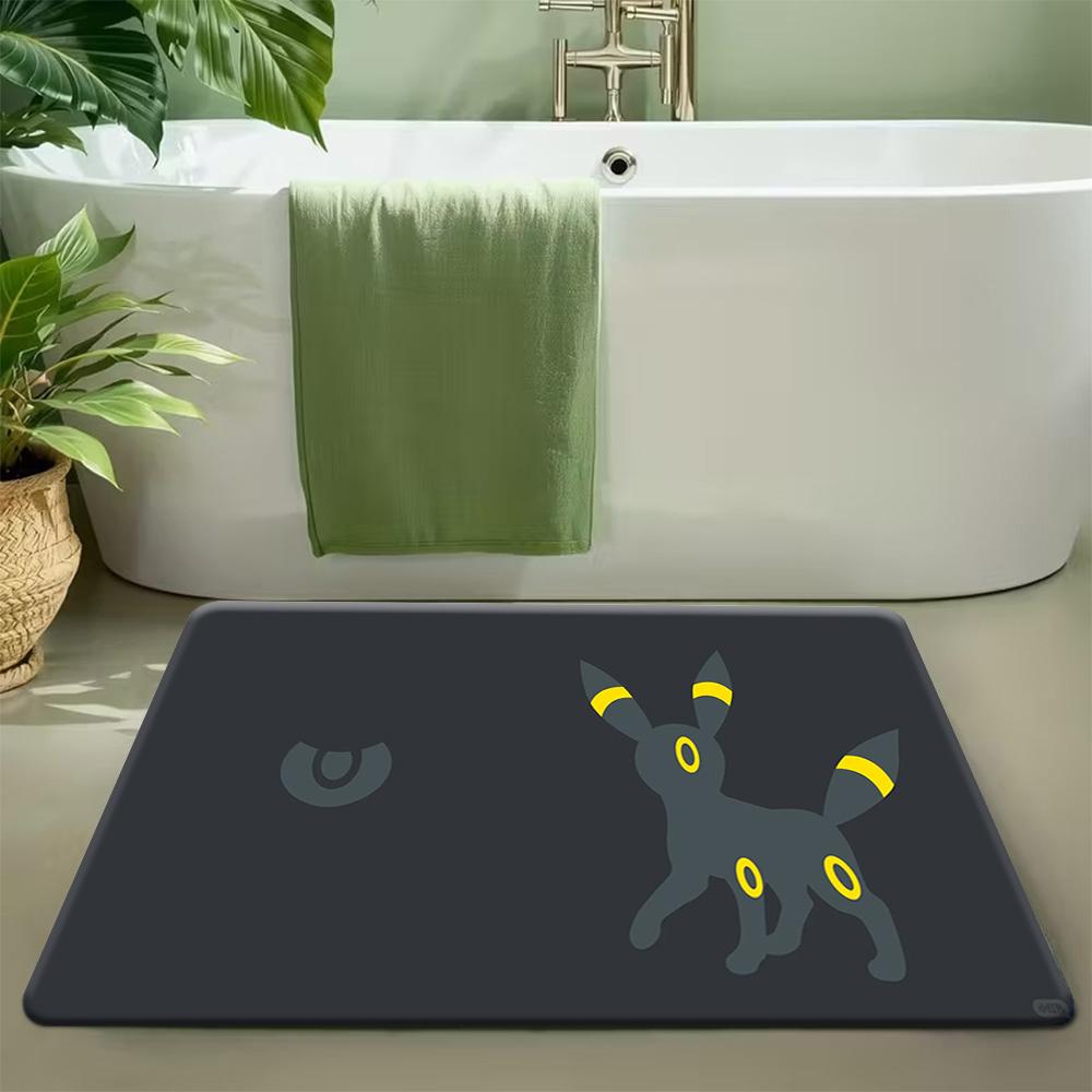 Charizard Rainbow Waterfall Print Doormat Non-Slip Water Absorbent Floor Mat for Home Decor 40cm x 60cm