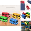High-quality Mini Bus In Nine Colors With Working Doors Educational Toy Set