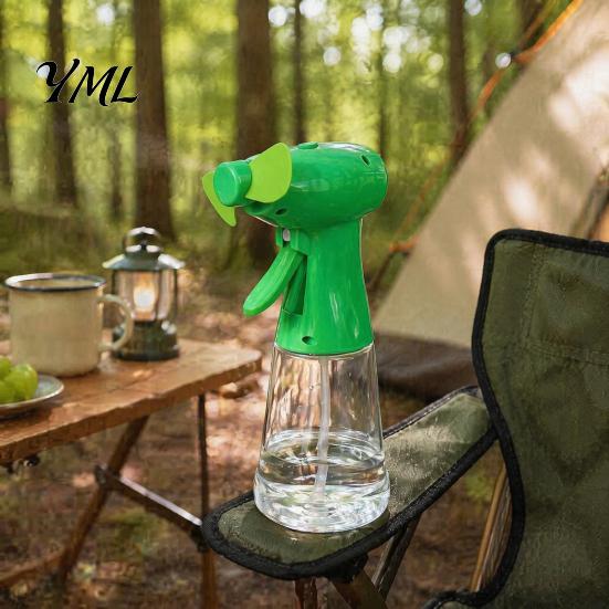 Battery Operated Mist Fan Handheld Spray Fan, Portable Misting with 400ml Water Tank, Summer Personal Cooling for Outdoor Travel Camping Small Tank