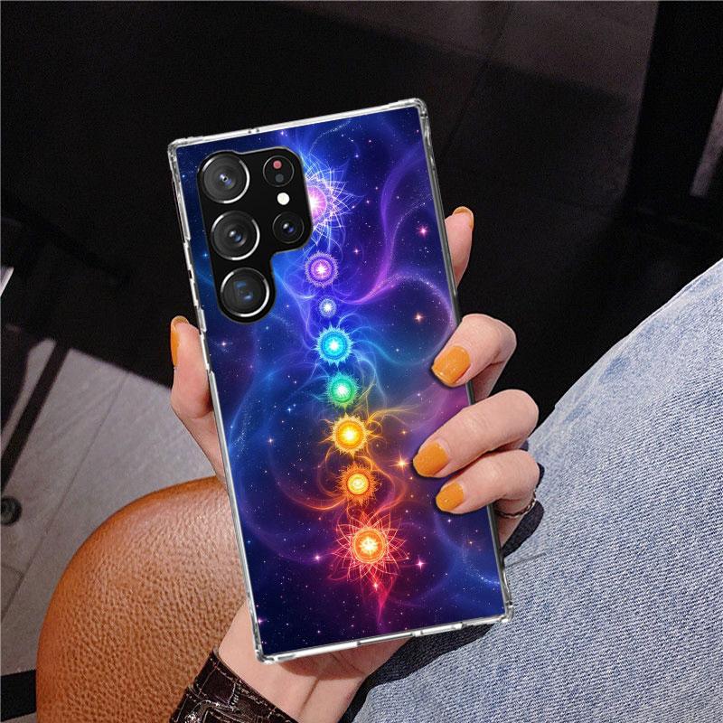 Yoga Chakra Spiritual Energy Universe Phnoe Case for Samsung Galaxy S26 S25 Edge S23 S24 Ultra S22 Plus S21 S20 FE Unique Cover