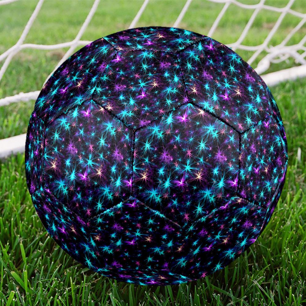 1pc Cosmic Sparkle Size 5 Soccer Ball Professional Match Training Football Indoor &Outdoor Sports Ball Lightweight Durable m6510