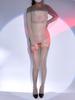 Sexy Women Detachable O-Neck Bodysuit 8D 912 Pin Hooded Bandage Leotard Sheer See Thourgh Shaping Garters Elastic Tights
