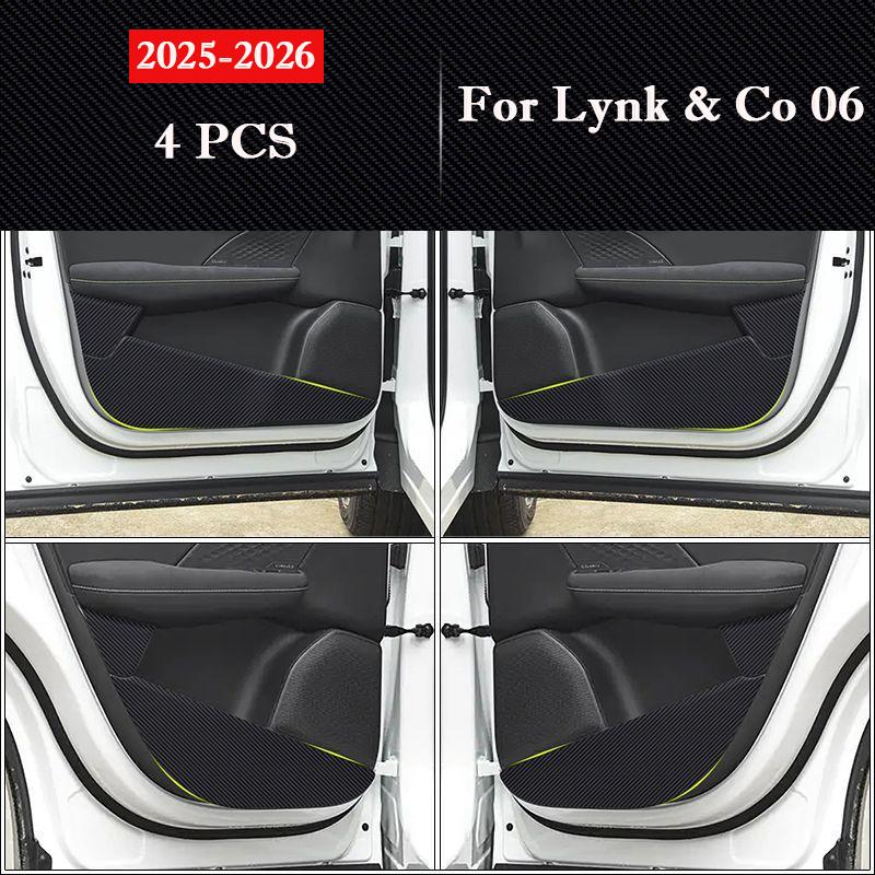 

For Lynk&Co 06 2020-2026 Car Door Anti-kick Pad Interior Protection Sticker Modification Decorative Sticker Auto Accessories