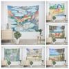 Hawaii Illustration Decorative Tapestry Home Wall Living Room Office Decorative Tapestry
