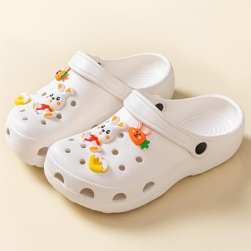 Lochschuhe Damen Sommerbekleidung neue süße Sandalen Plateau rutschfest Strand Krankenschwesternslipper