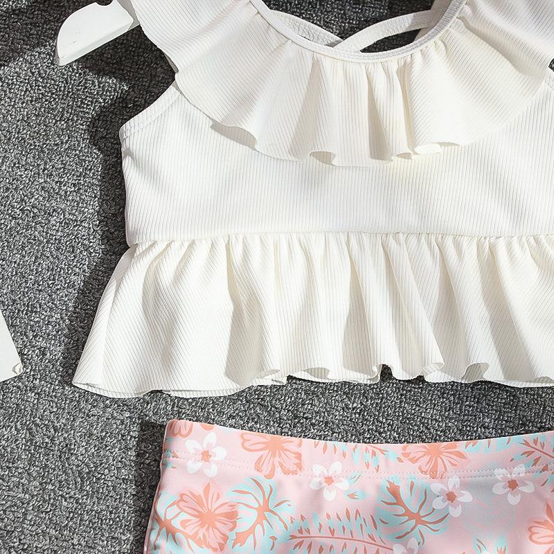 New Summer Girls' Ruffle Bikini – Cute Split Swimsuit