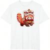 Chinese New Year Red Panda Lion Dance Lunar New Year 2024 T-Shirt  Kawaii Clothes  Graphic T Shirts  Wounisex Clothing