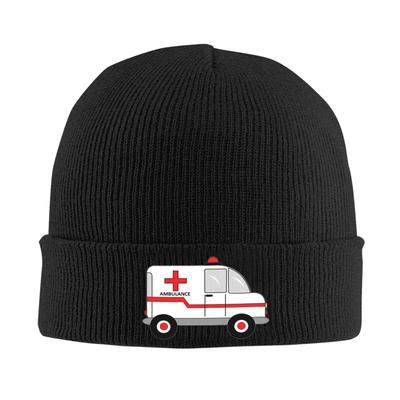 Ambulance Warm Knitted Cap Winter Knit Bonnet Hat Skullies Beanies Hip Hop Caps for Unisex