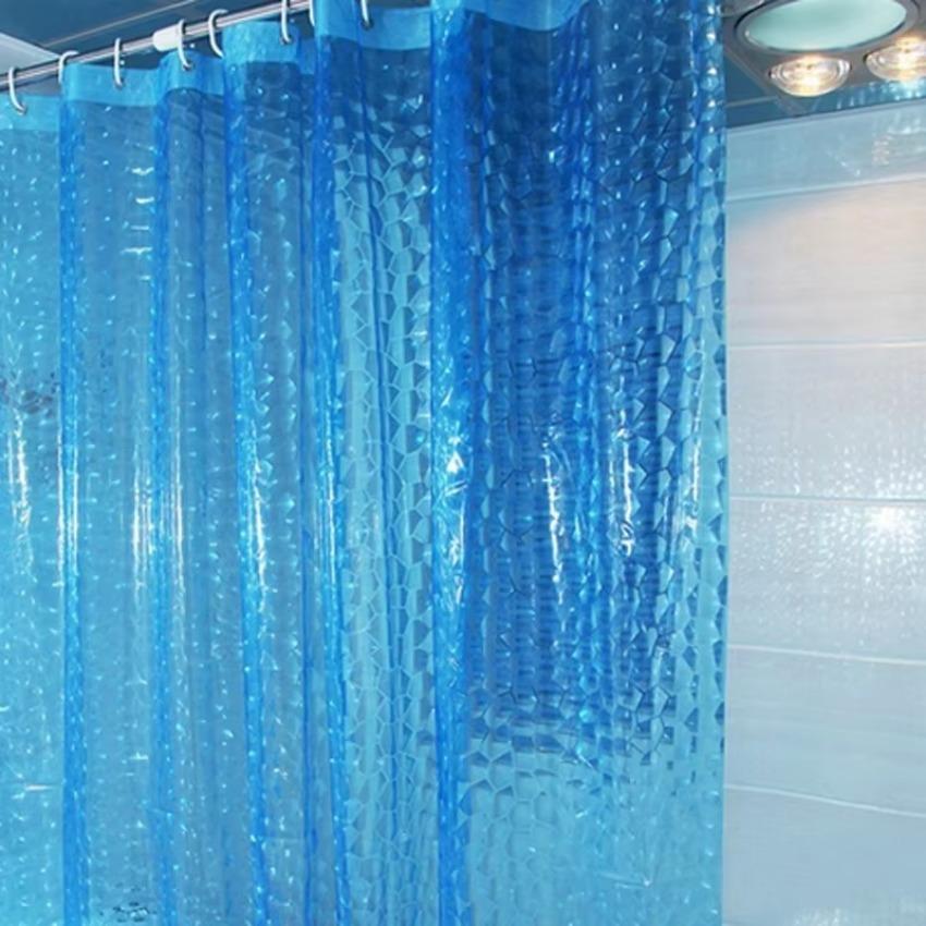 1 Pcs 180x180cm 3D Bathroom Bath Shower Curtain Transparent Thicker Waterproof Curtain Bathroom Accessories