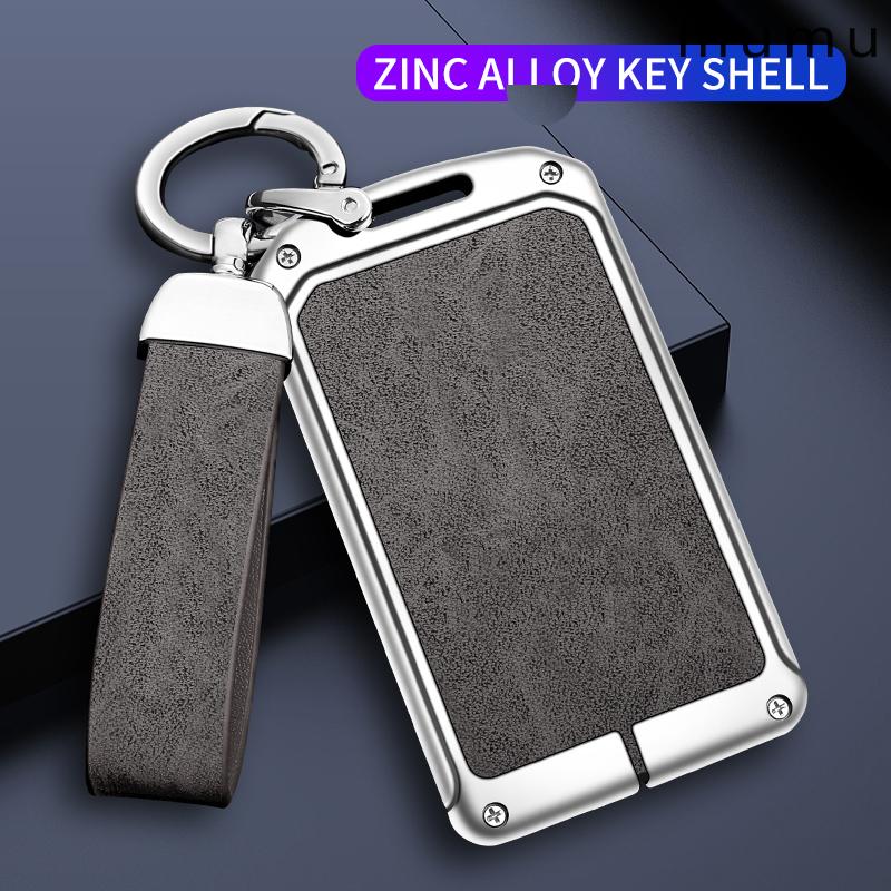 Zinc Alloy For Hongqi Hs5 Hs7 H9 Car Key Case Card Cover Magnetic Metal Protector Shell Keychain Keyless Auto Accessories