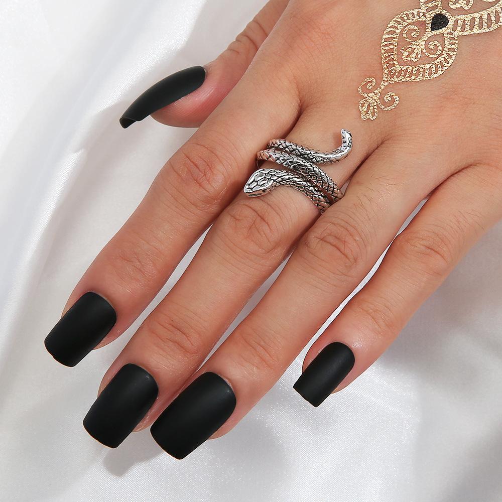 Personalized Silver Snake Eye Ring King Snake Ring Size Size Couple Ring Domineering Animal Hand