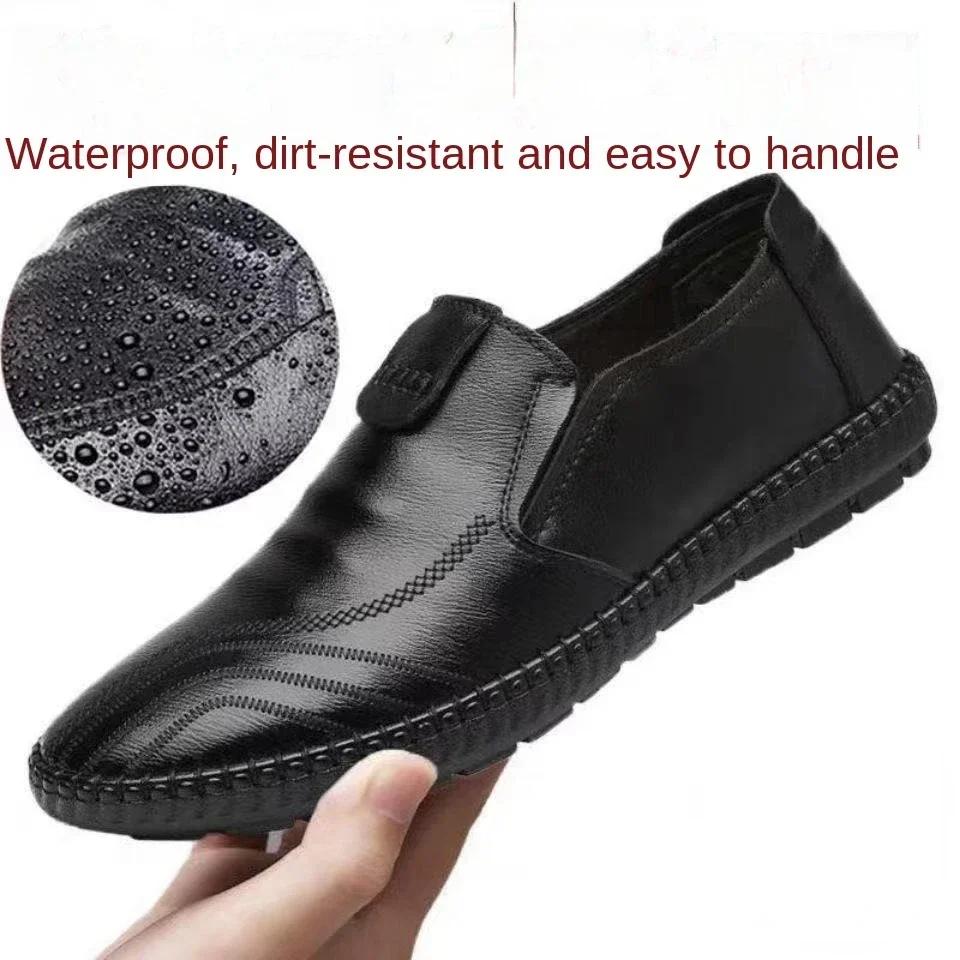 Fashion Men Casual Loafers Comfortable Lightweigh Walking Footwear Moccasins Breathable Slip on Male Leather Shoes Zapatos Hombre Male