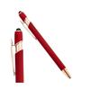 Metal Pen Black Ink Touch Pen Soft Touch For Screens Red Fashion