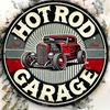 Vintage Garage Round Aluminum Metal Sign Rustic Wall Art Plaque For Bedroom Dining Room Office Decor Mechanics Gift