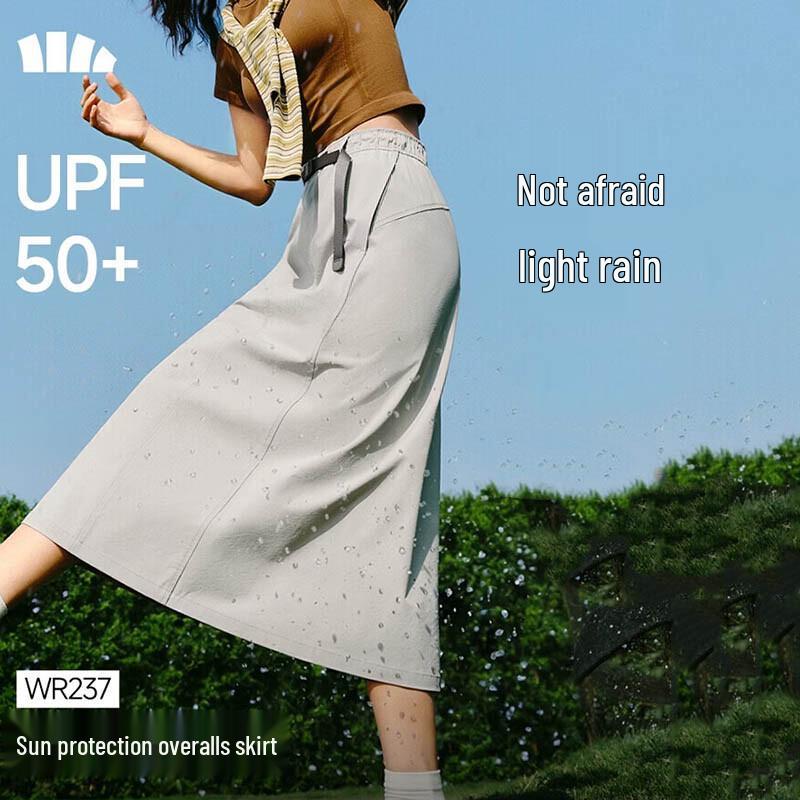Beneunder Women s Lightweight Water-Repellent Cargo Parachute Skirt WR237 L