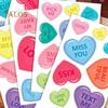 8 Sheets/Set Love Heart Window Cling PVC Reusable Colorful Valentine's Day Heart Shaped Electrostatic Glass Cling Decoration Sticker Decal