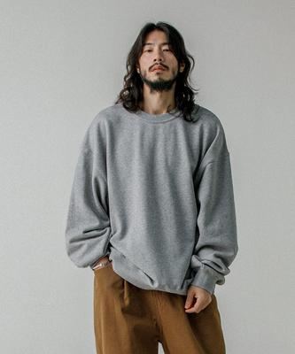 RUGGED HOUSE Heavyweight Everfit Sweatshirt Melange Grey