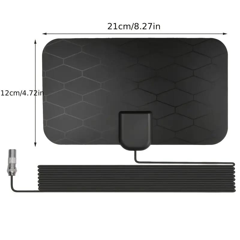 8K Indoor Digital HDTV Antenna with Amplifier Booster – Supports DVB-T2/ISDB-T, 3000-Mile Range for Clear TV Reception