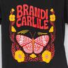 Brandi Carlile Konsert T-shirt Fjäril Storlek S-5XL Svart Unisex T-shirt