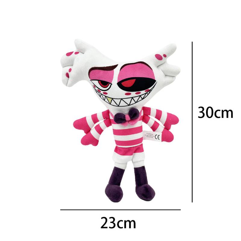 Plush Hazbin Hotel Toy Stuffed Animal Doll Cotton Filling Angel Clown Stolas