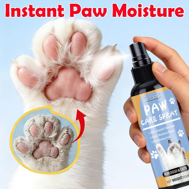 Spray per Zampe di Animali Domestici, Formulato con Estratti Vegetali Naturali, È Specificamente Progettato per Cuscinetti delle Zampe Secchi, Ruvidi o Screpolati, Aiutando a Migliorare la Secchezza App