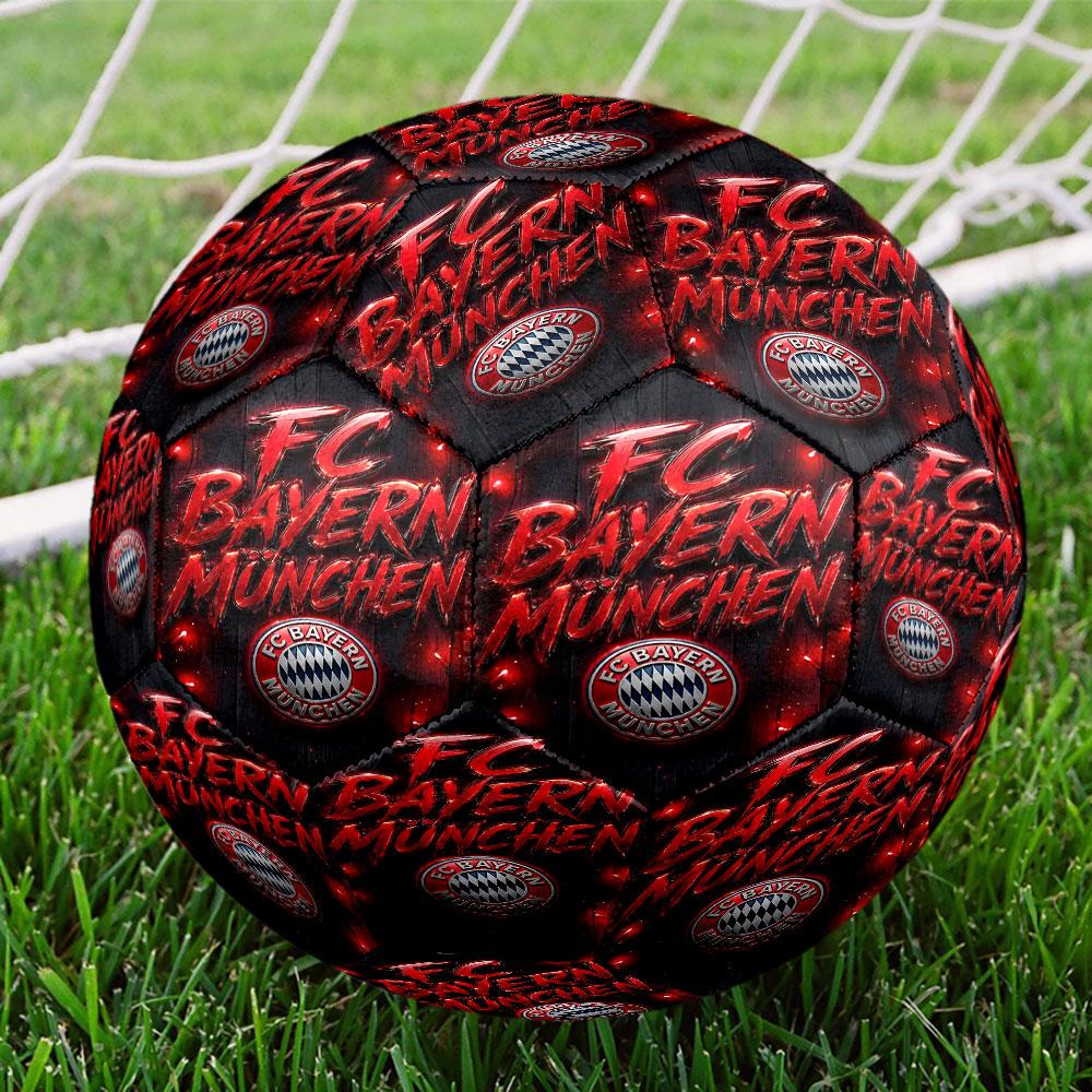 FC Bayern Druckgröße 5 Fußball, Standard-Matchball für Sportspiele und Teamtraining, Ideales Geschenk für Fußballfans