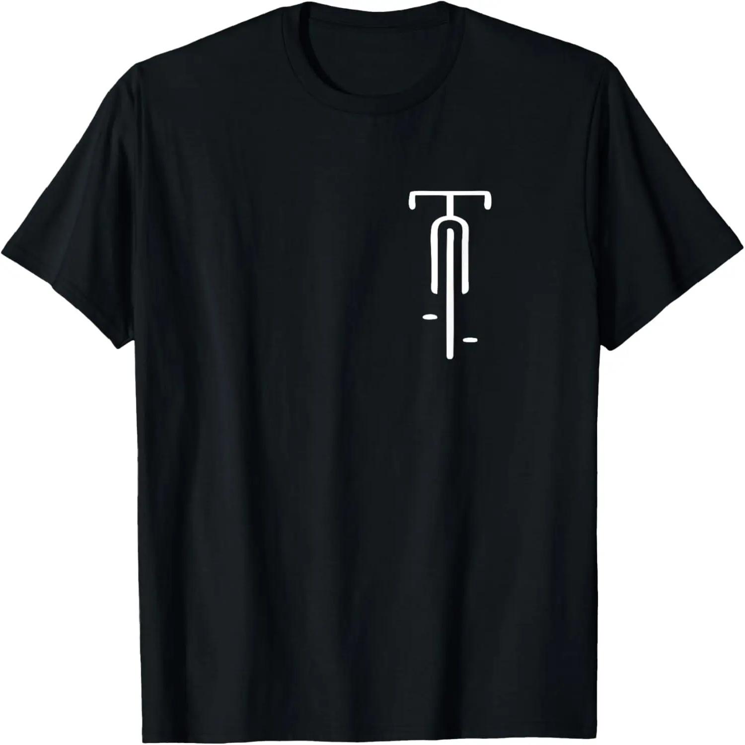 Bicycle logo minimal retro for bicycle lovers T-Shirt S