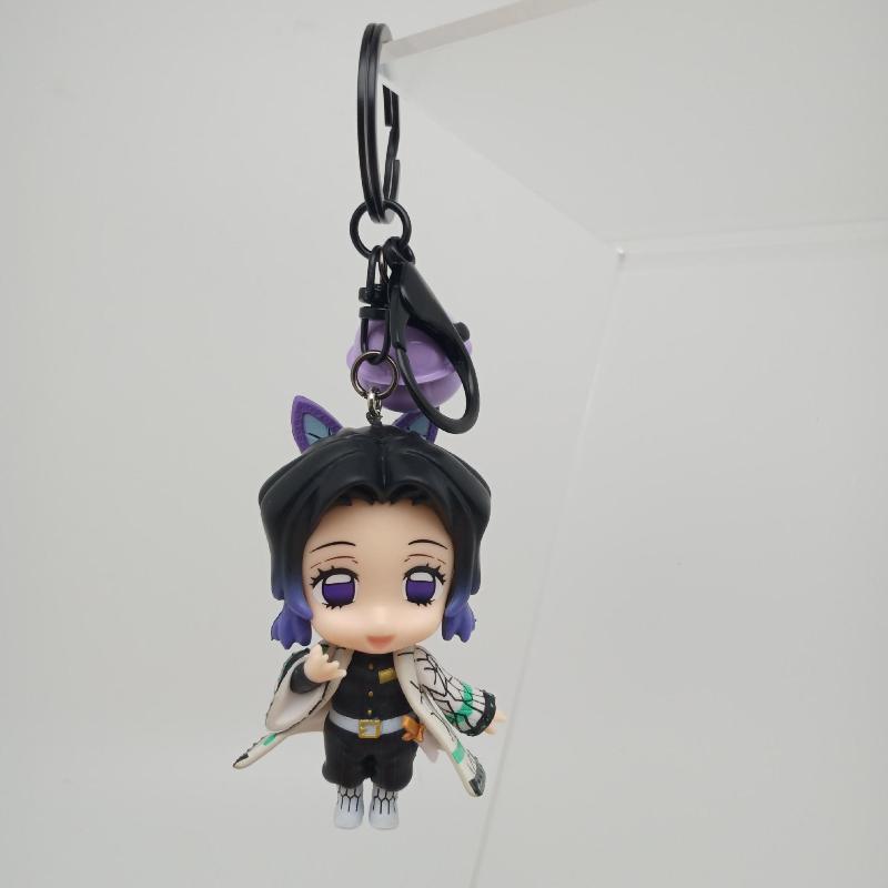 Demon Slayer PVC Keychain Anime Figure Charm Cosplay Accessory Gift for Fans