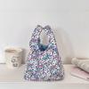 Fashion Japanese Style Floral Wrist Bag Casual Corduroy Printing Handbag Commuting Literary Small Item Pouch Travel